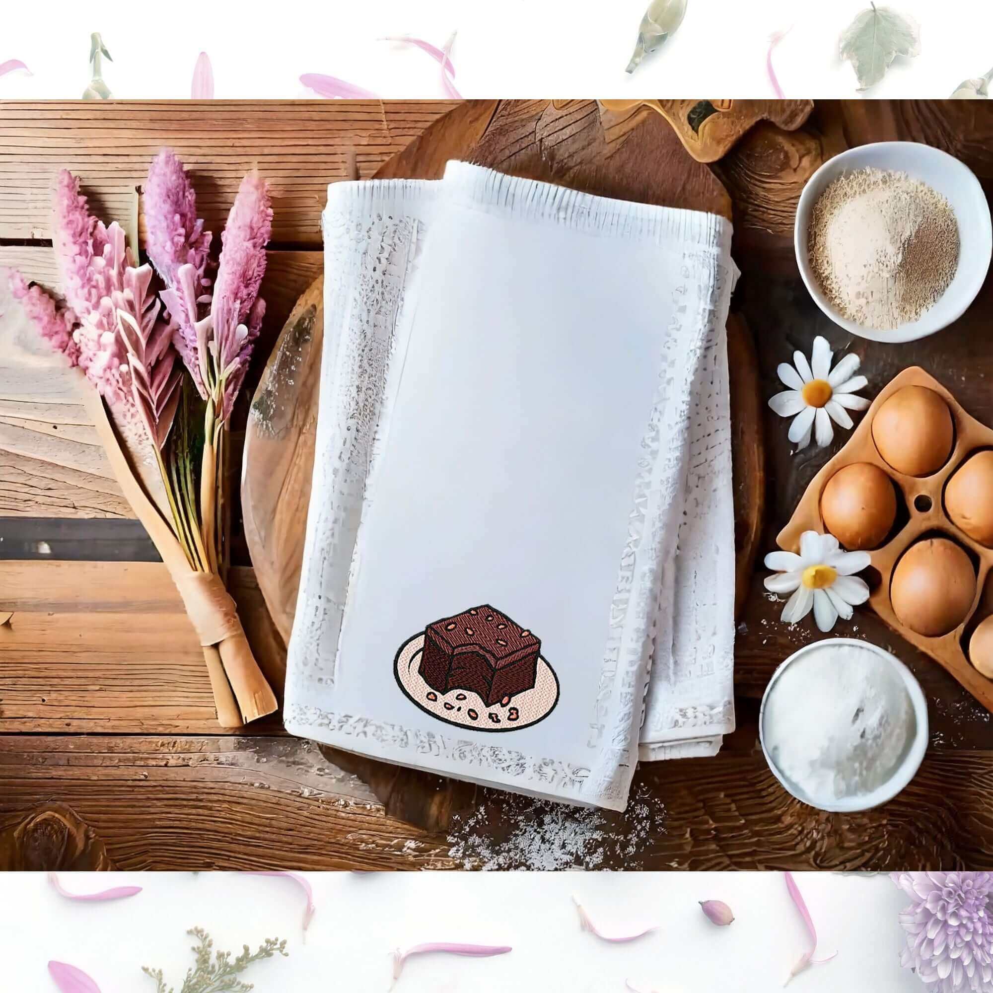 Chocolate Brownie - Machine Embroidery Design - 3 SizesEmbroidery Designs