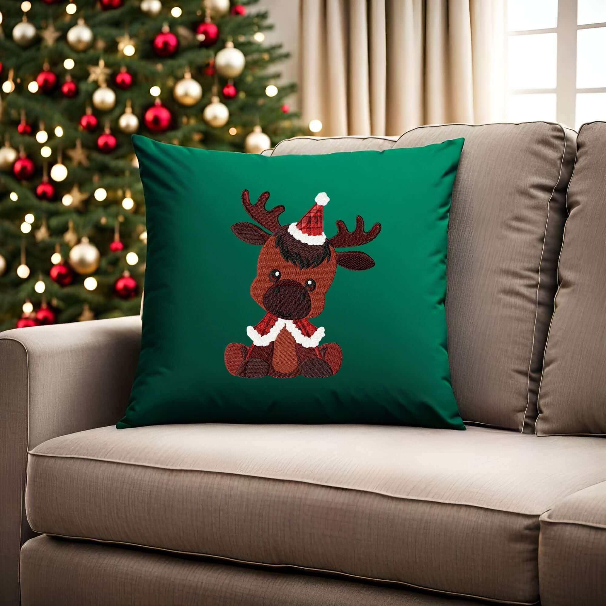 Christmas Baby Reindeer - Machine Embroidery Design - 3 sizesEmbroidery Designs