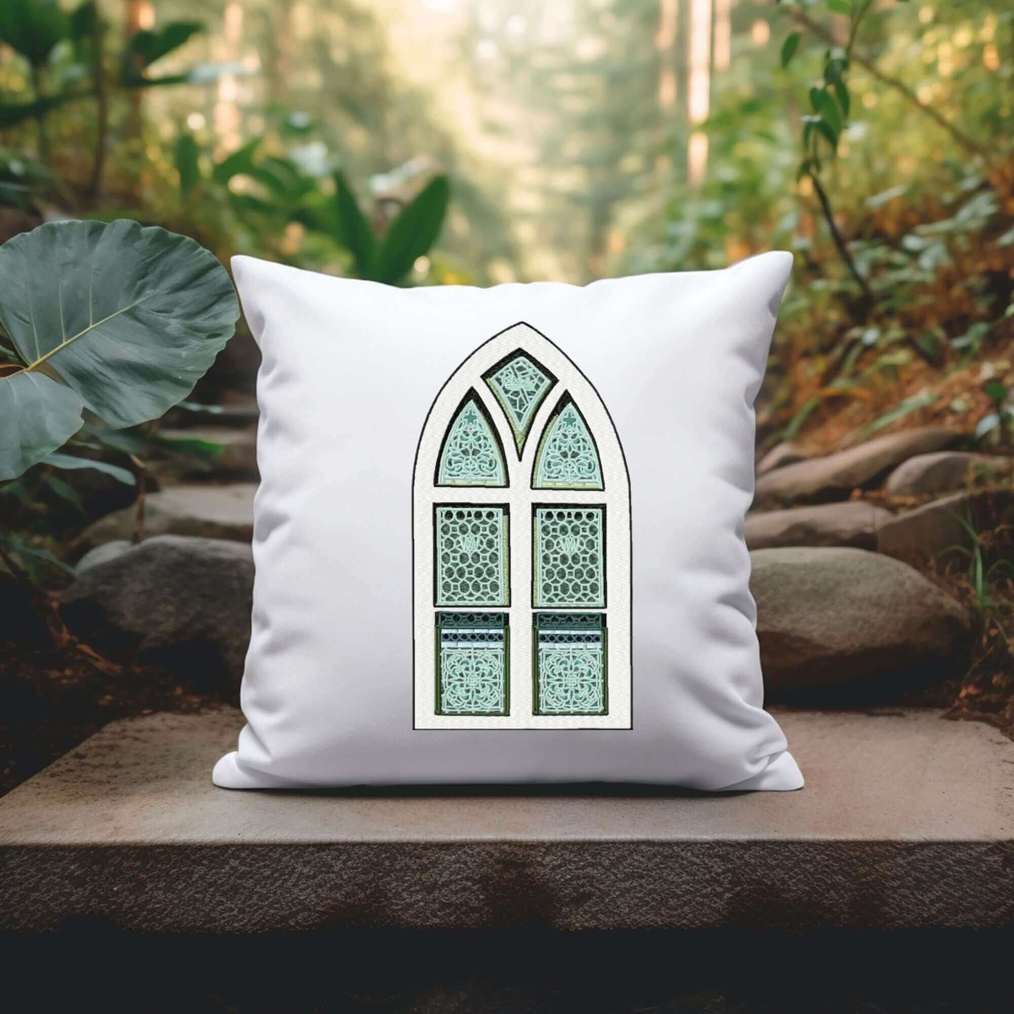 Church Window (Rustic) - Embroidery Design - 4 SizesEmbroidery Designs