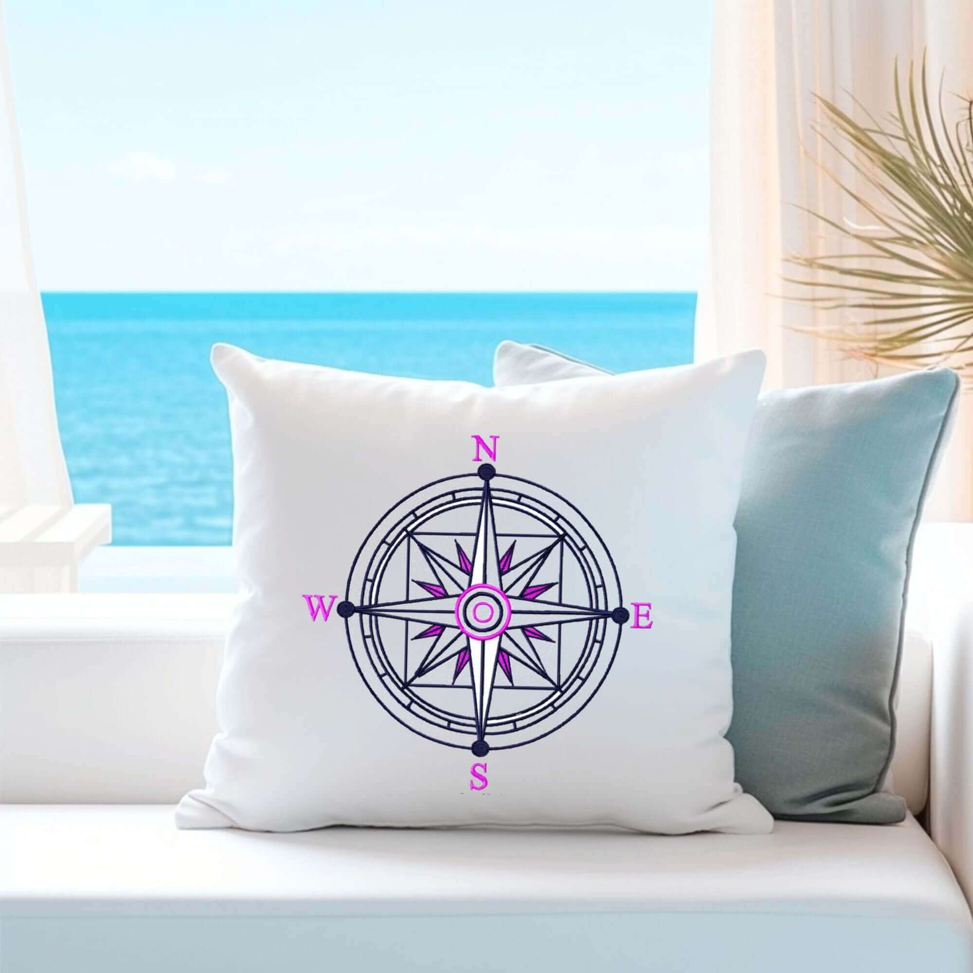 Ships Compass 2 - Machine Embroidery Design - 4 sizesEmbroidery Designs