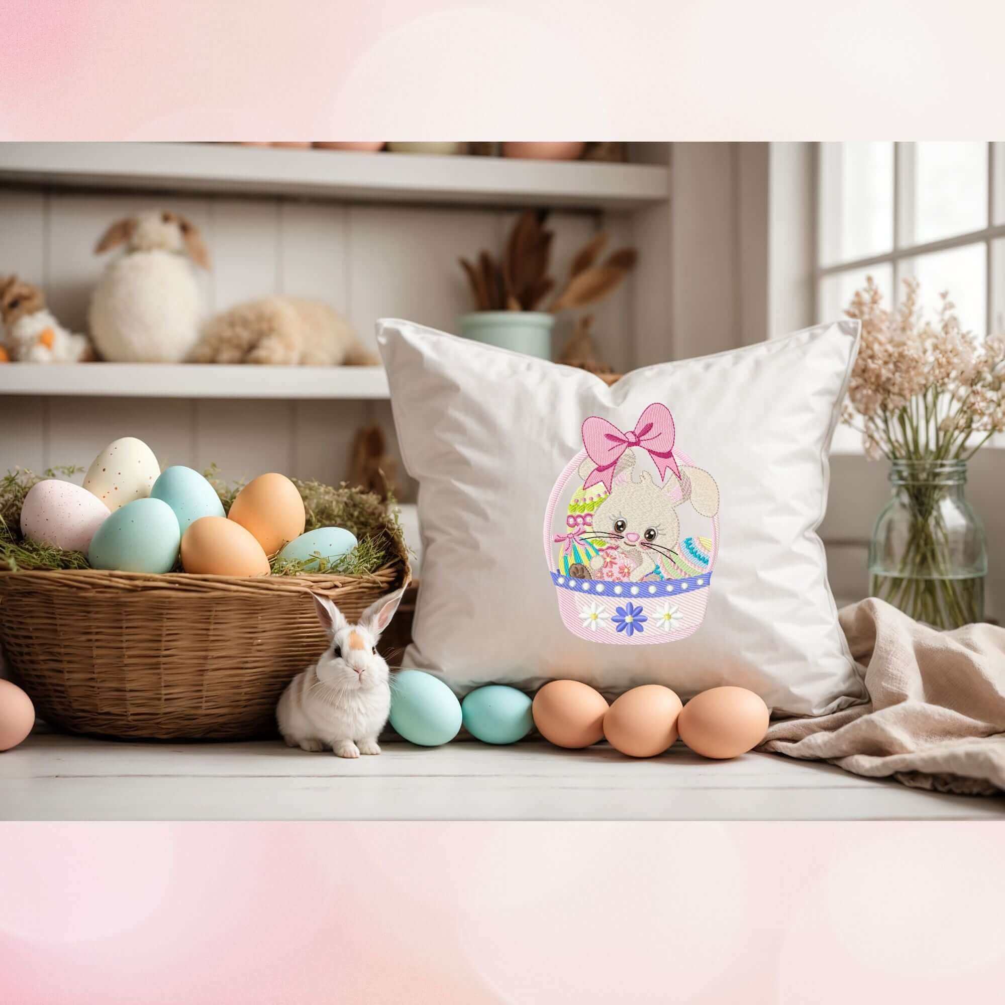 Easter Baby Bunny 3 - Embroidery design - 3 SizesEmbroidery Designs