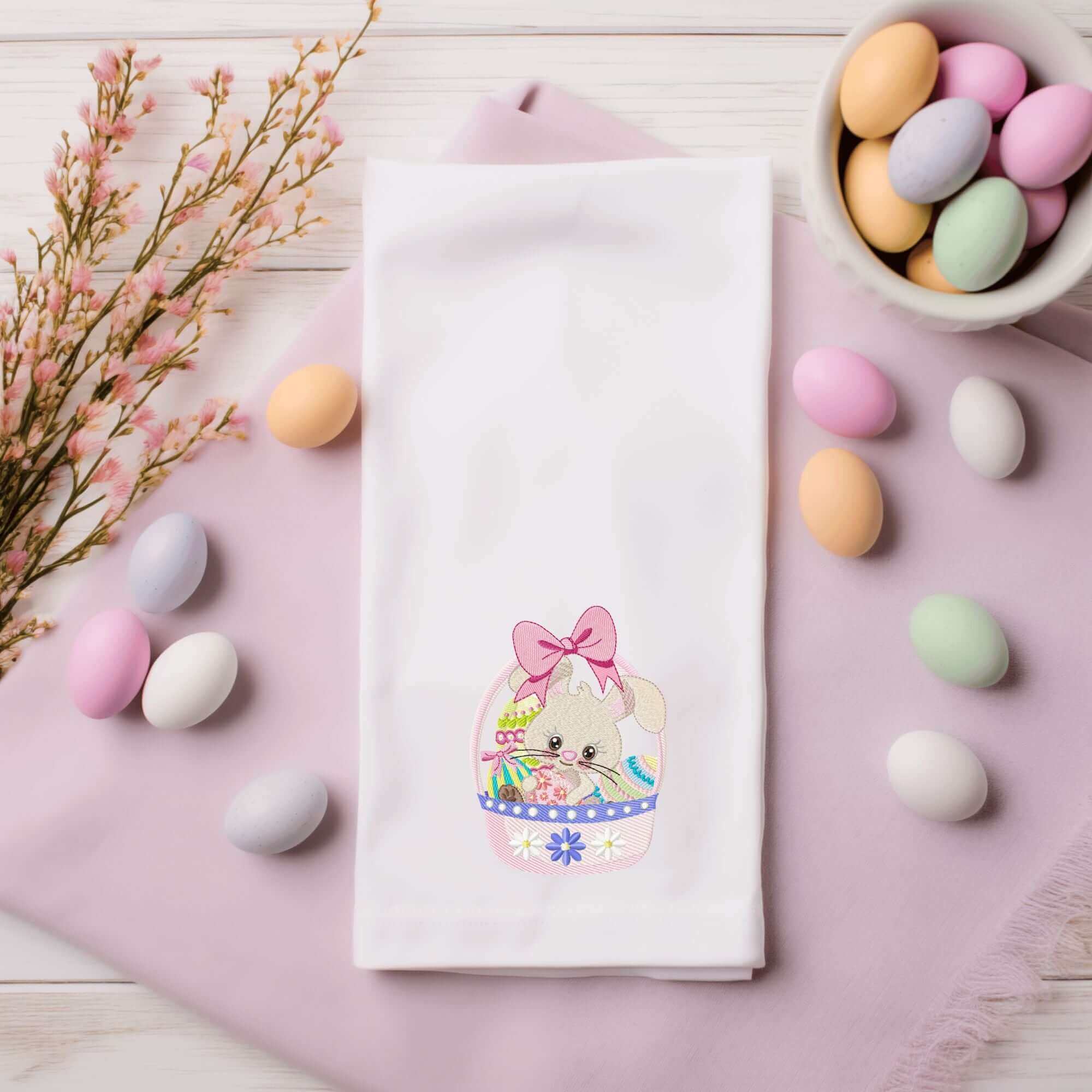 Easter Baby Bunny 3 - Embroidery design - 3 SizesEmbroidery Designs