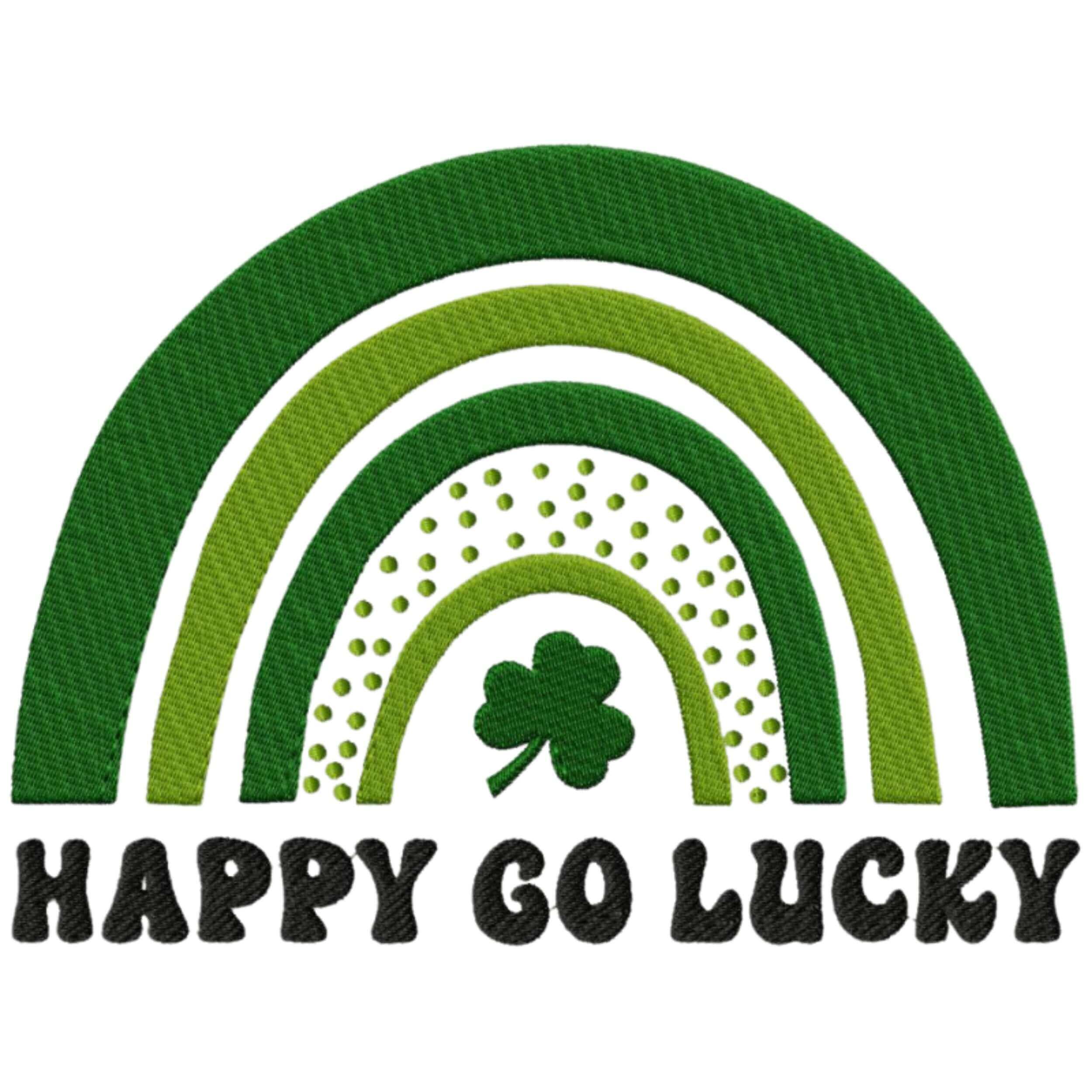 Happy Go Lucky Machine Embroidery - 3 SizesEmbroidery Designs