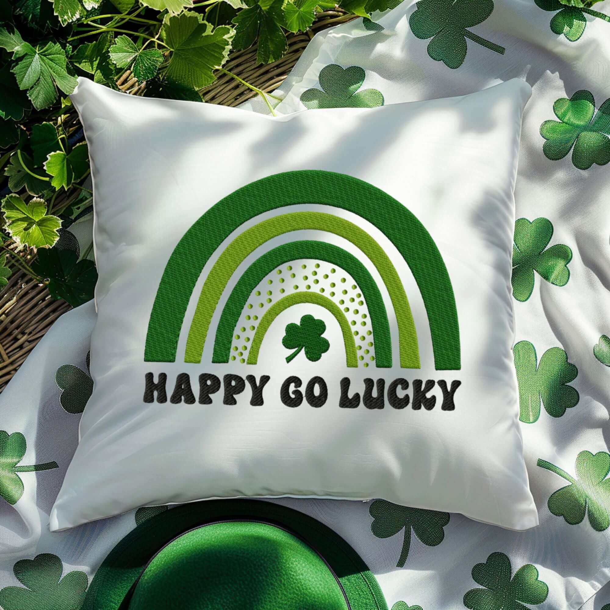 Happy Go Lucky Machine Embroidery - 3 SizesEmbroidery Designs