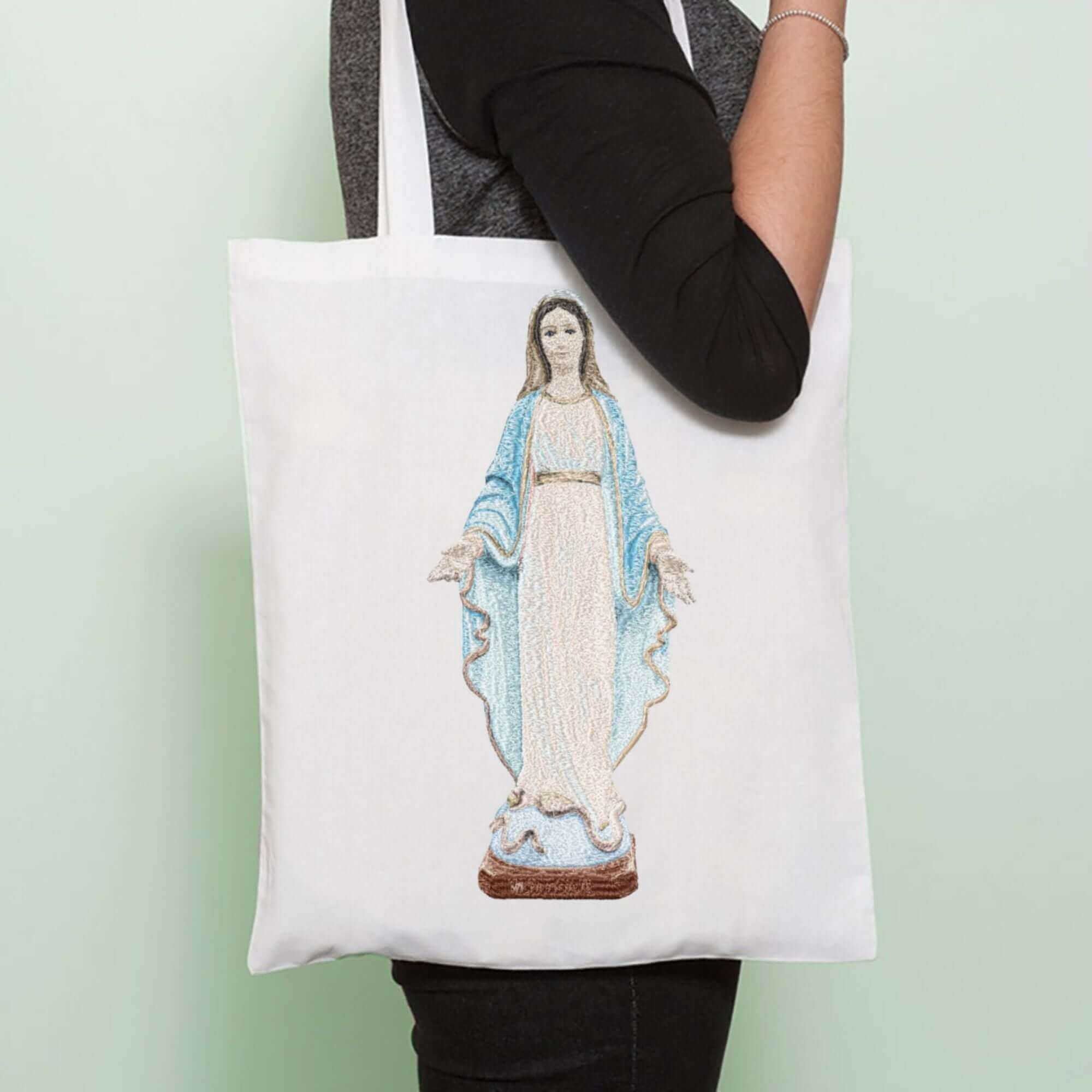 Our Lady of Grace Statue (photo-stitch) - Embroidery Design - 2 sizesEmbroidery Designs