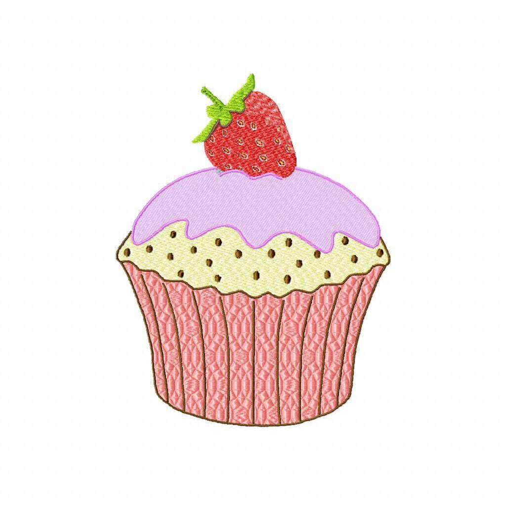 Strawberry-On-Top – Machine Embroidery Design - 3 sizesEmbroidery Designs