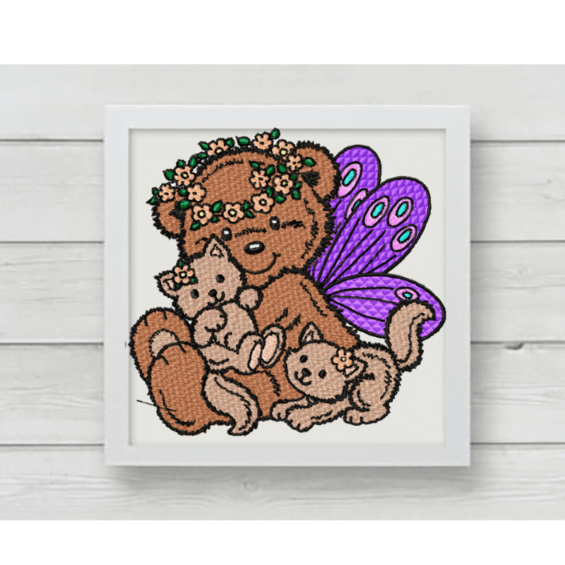 Angel Teddy Bear - Machine Embroidery - 3 SizesEmbroidery Designs