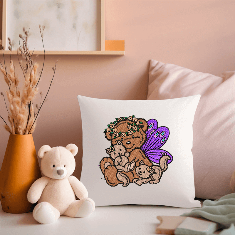 Angel Teddy Bear - Machine Embroidery - 3 SizesEmbroidery Designs