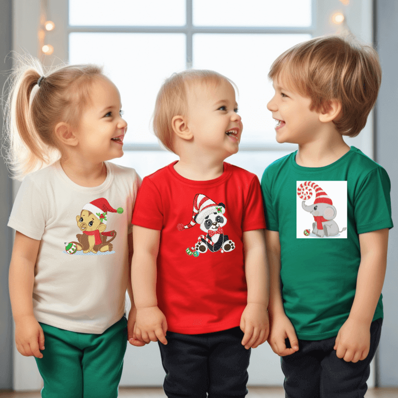 Christmas Jungle Baby Panda - Embroidery - 3 sizesEmbroidery Designs