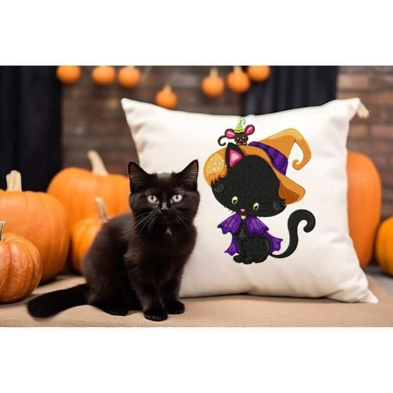 Halloween Kitties (3) - Machine Embroidery Design - 3 sizesEmbroidery Designs