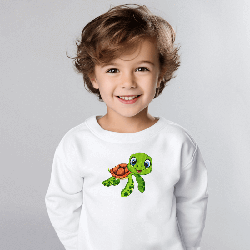 Little Turtle - Machine Embroidery Design - 3 SizesEmbroidery Designs