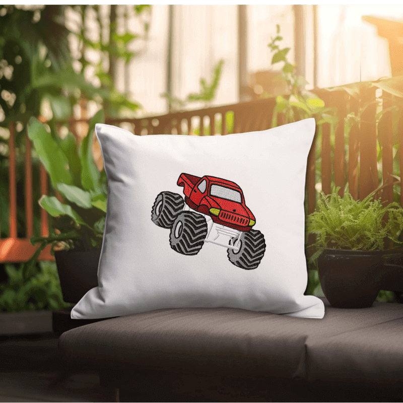 Monster Truck 1 - Machine Embroidery Design - 3 SizesEmbroidery Designs