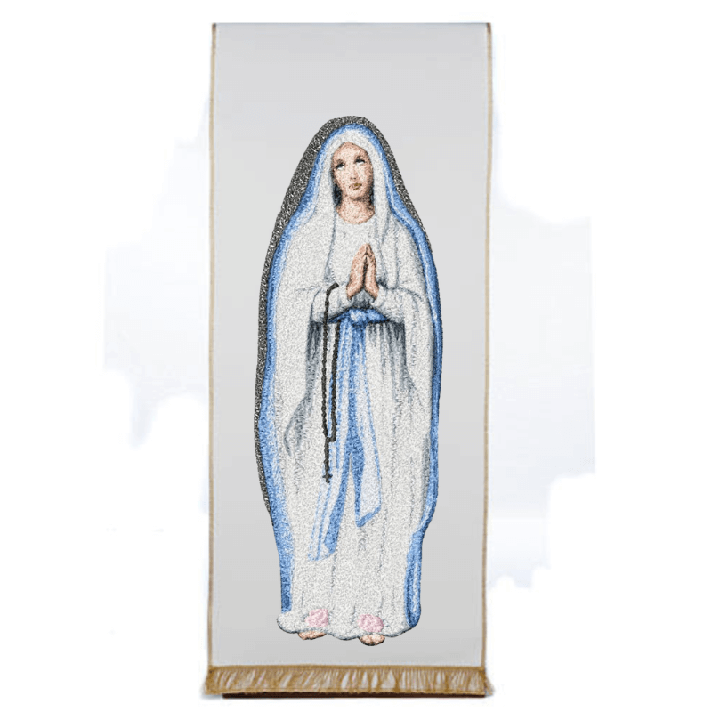 Our Lady of Lourdes - (photo-stitch) - Embroidery Design 4 SizesEmbroidery Designs