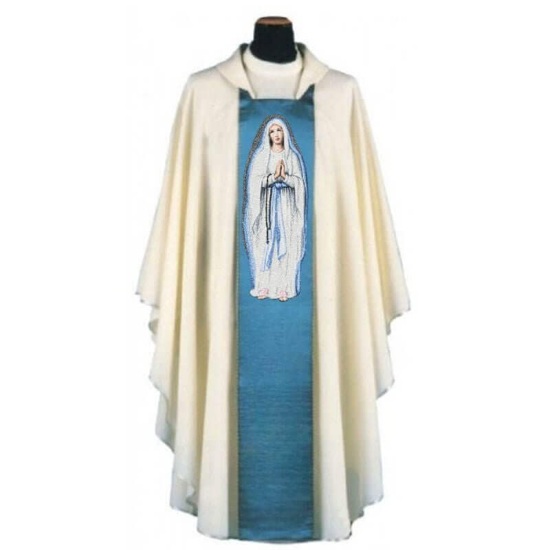 Our Lady of Lourdes - (photo-stitch) - Embroidery Design 4 SizesEmbroidery Designs