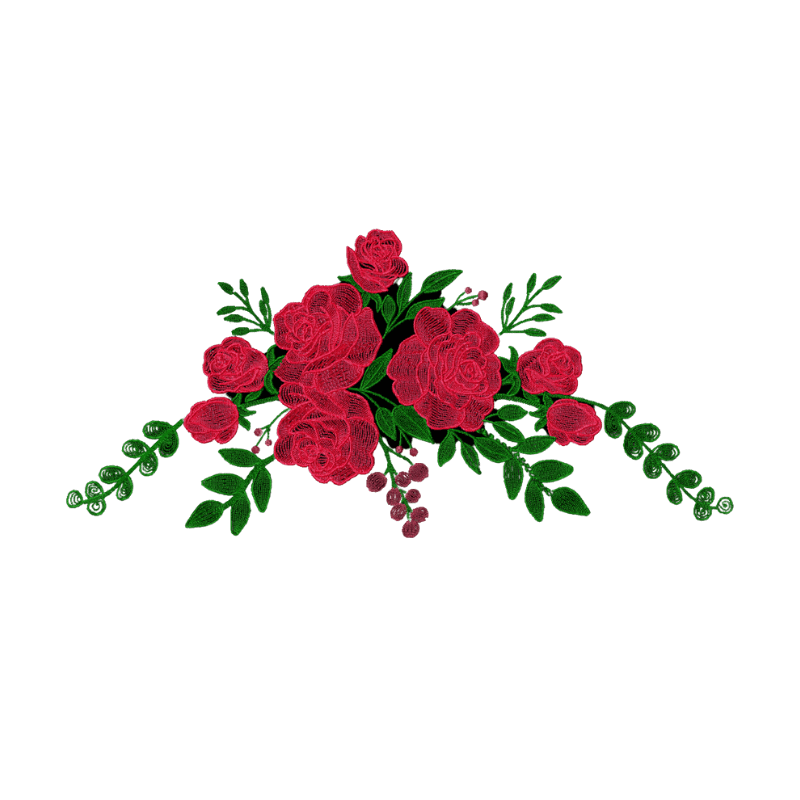 Roses in Bloom 5 - Machine Embroidery Design - 4 SizesEmbroidery Designs