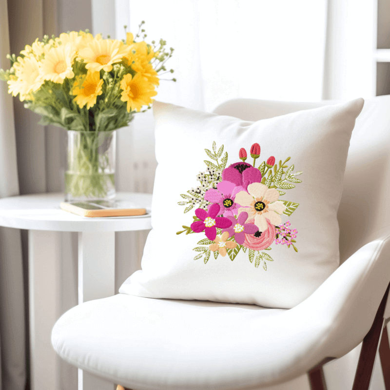 Secret Garden Bouquet - Machine Embroidery Design - 3 SizesEmbroidery Designs