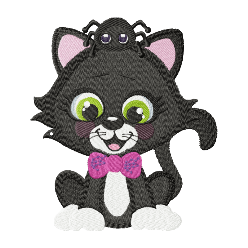 Halloween Cat 1 - Machine Embroidery Design - 3 sizesEmbroidery Designs