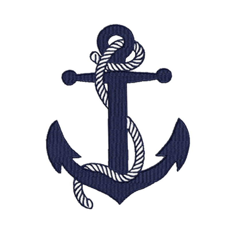 Anchor and Rope (2) - Machine Embroidery Design - 6 SizesEmbroidery Designs