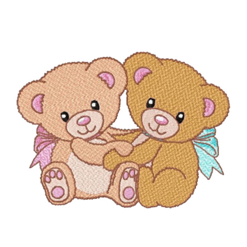 Cute Baby Bears - Machine Embroidery Design - 3 SizesEmbroidery Designs