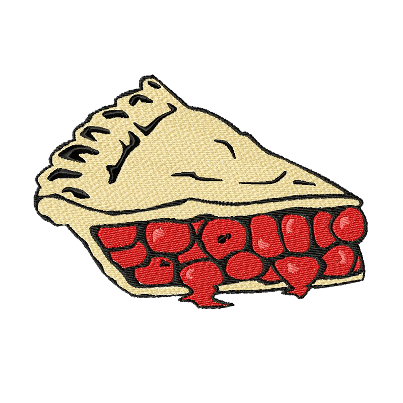 Cherry Pie - Machine Embroidery Design - 3 SizesEmbroidery Designs