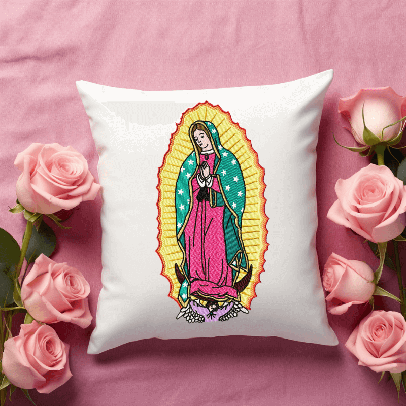 Virgen De Guadalupe (2) - Machine Embroidery Design - 7 SizesEmbroidery Designs