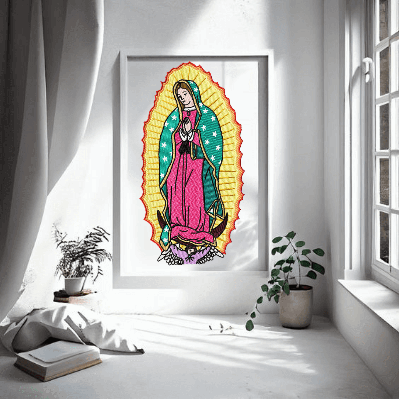 Virgen De Guadalupe (2) - Machine Embroidery Design - 7 SizesEmbroidery Designs