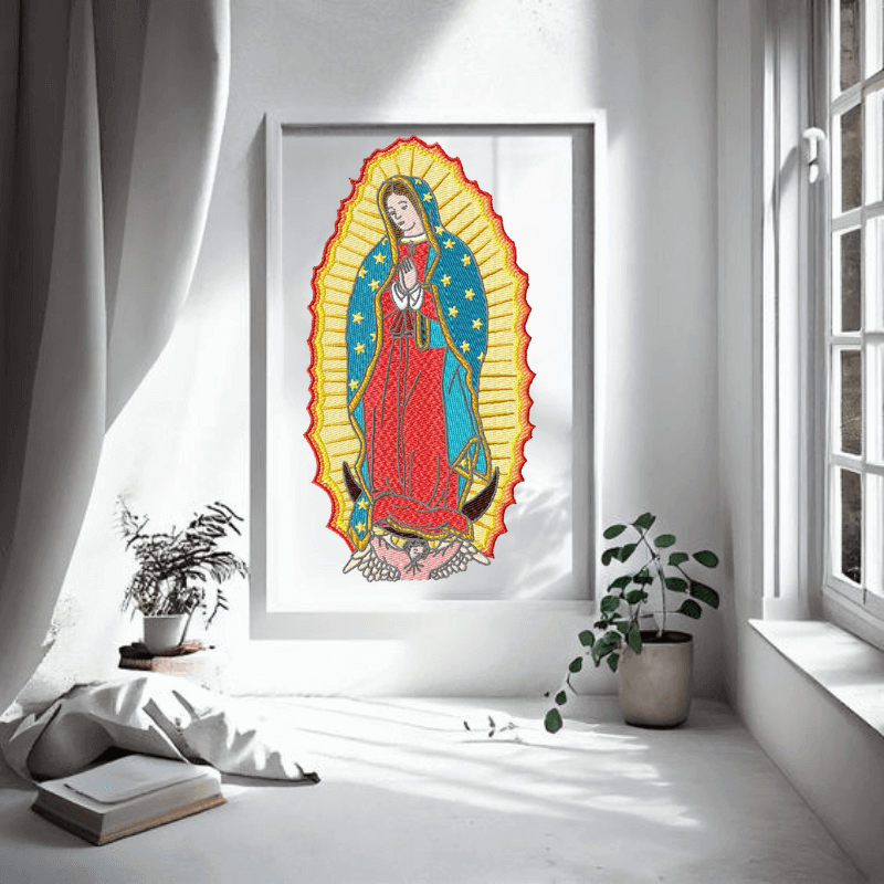 Virgen De Guadalupe (3) - Machine Embroidery Design - 7 SizesEmbroidery Designs