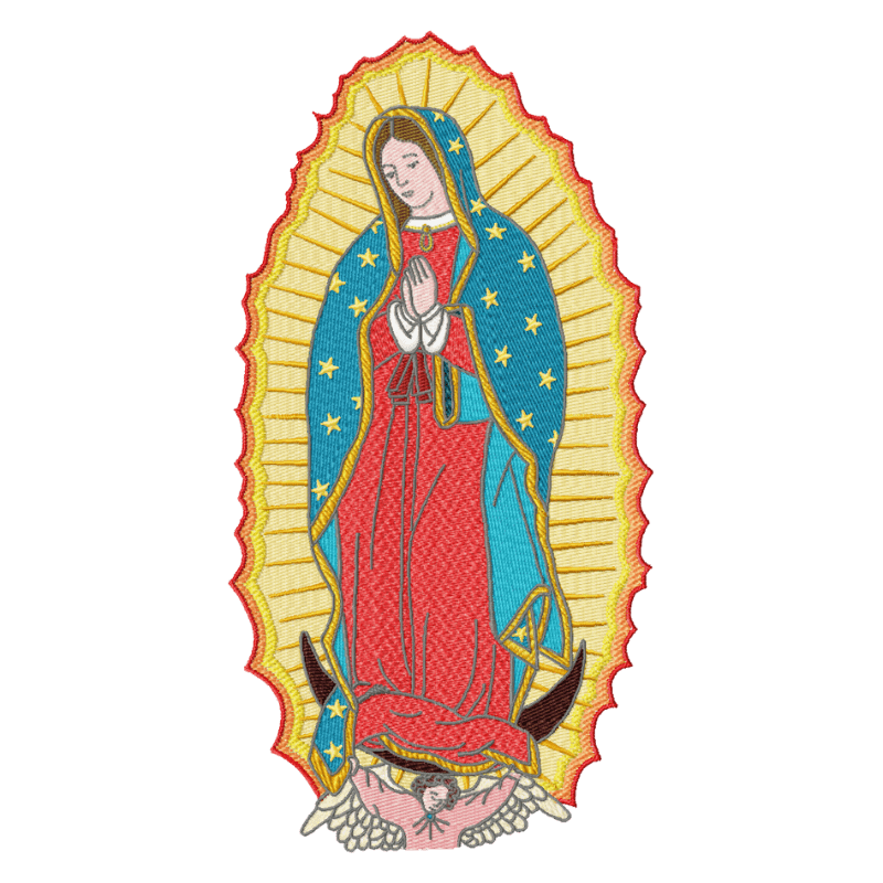 Virgen De Guadalupe (3) - Machine Embroidery Design - 7 SizesEmbroidery Designs