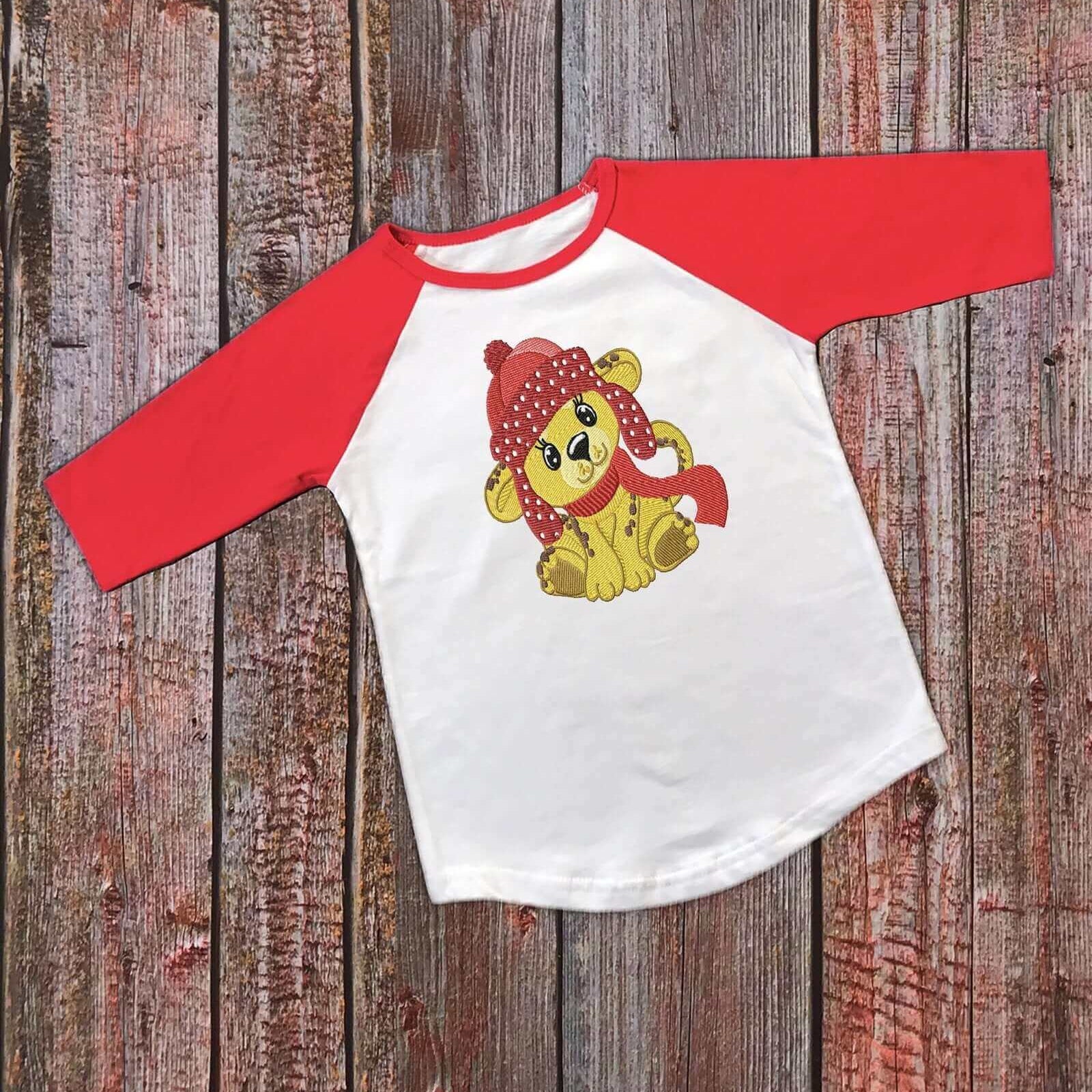 Christmas Jungle Lion - Embroidery Design - 3 sizesEmbroidery Designs