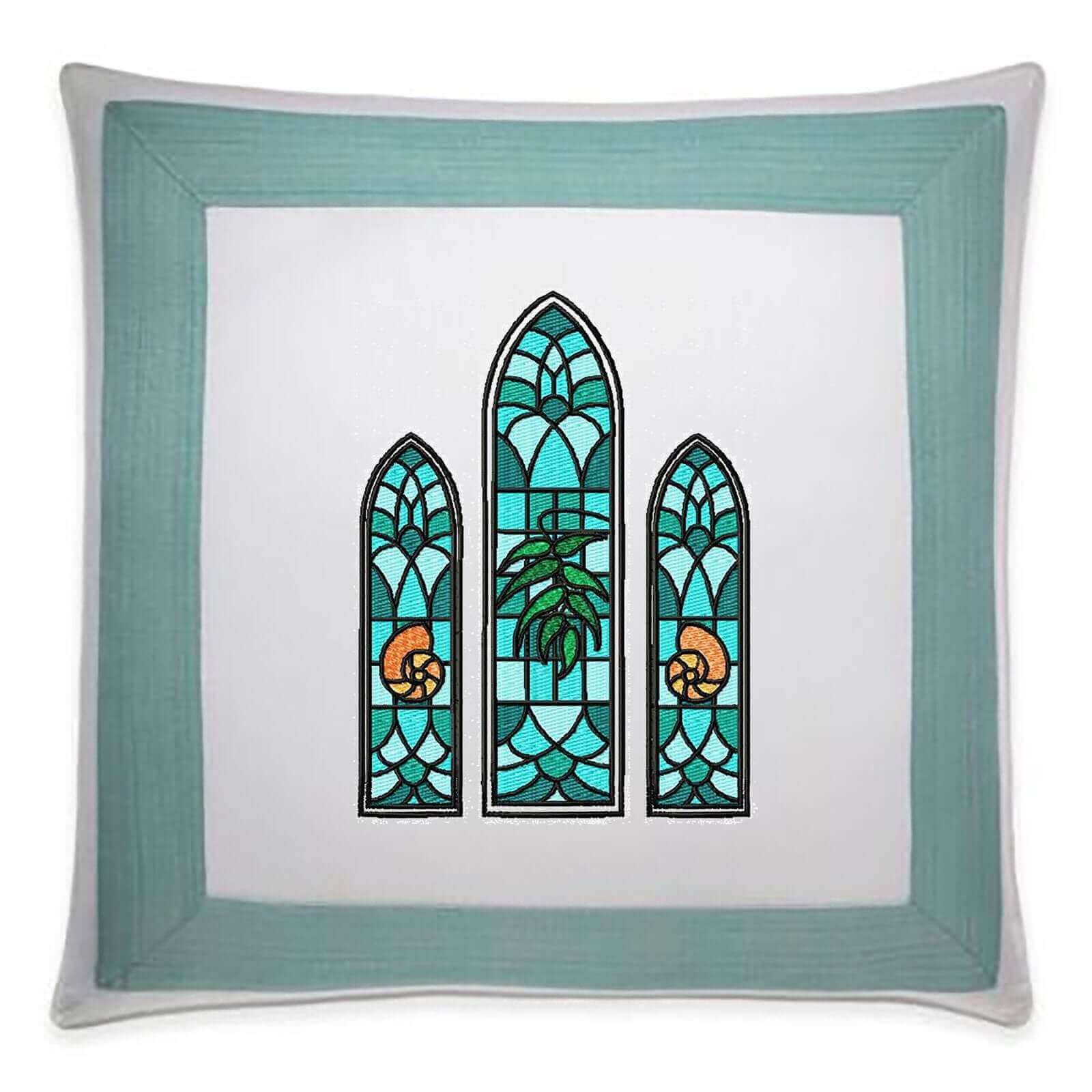 Stained Glass Window - Machine Embroidery Design - 3 SizesEmbroidery Designs