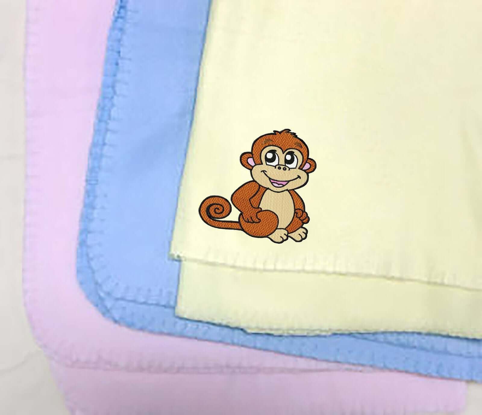 Cute Little Monkey - Embroidery Design - 3 SizesEmbroidery Designs