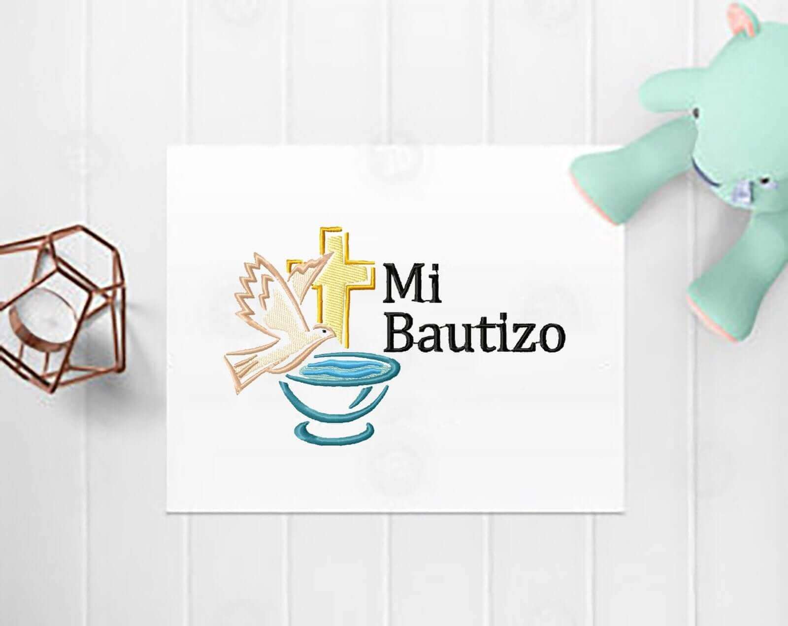 Mi Bautizo - Machine Embroidery Design - 3 SizesEmbroidery Designs