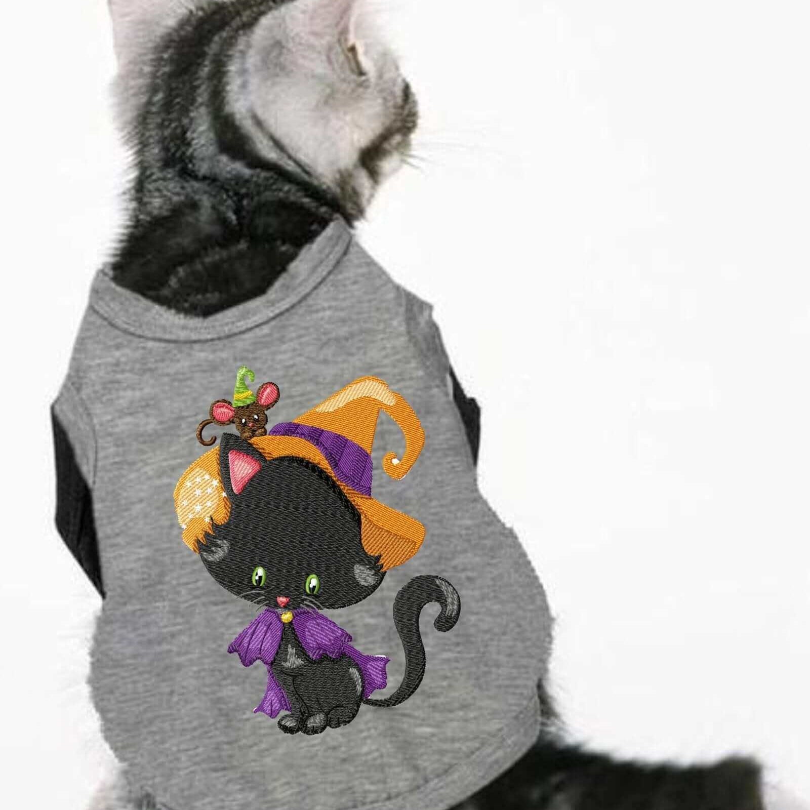 Halloween Kitties (3) - Machine Embroidery Design - 3 sizesEmbroidery Designs