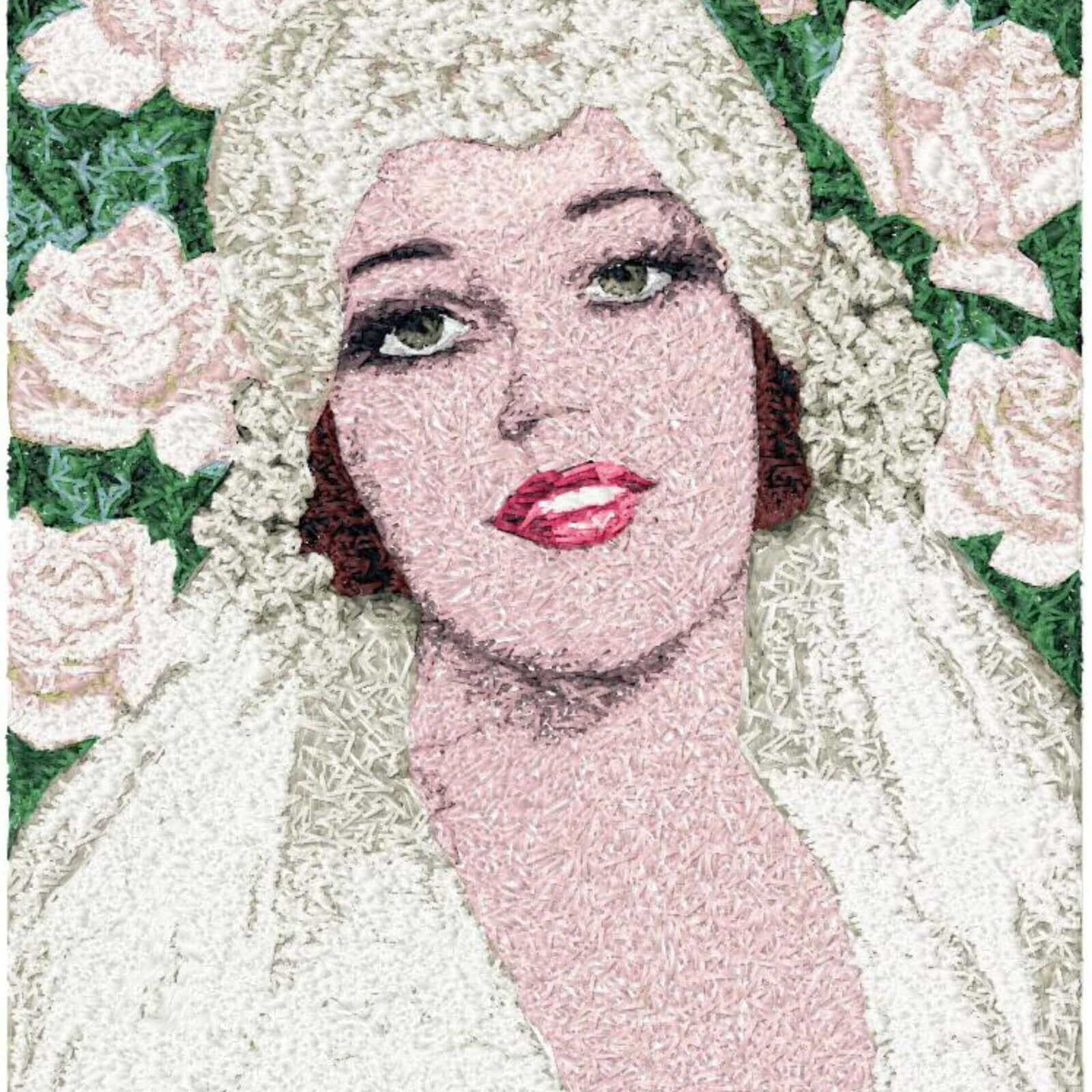 Victorian Bride (1) - Photo Stitch Embroidery Design - 2 SizesEmbroidery Designs