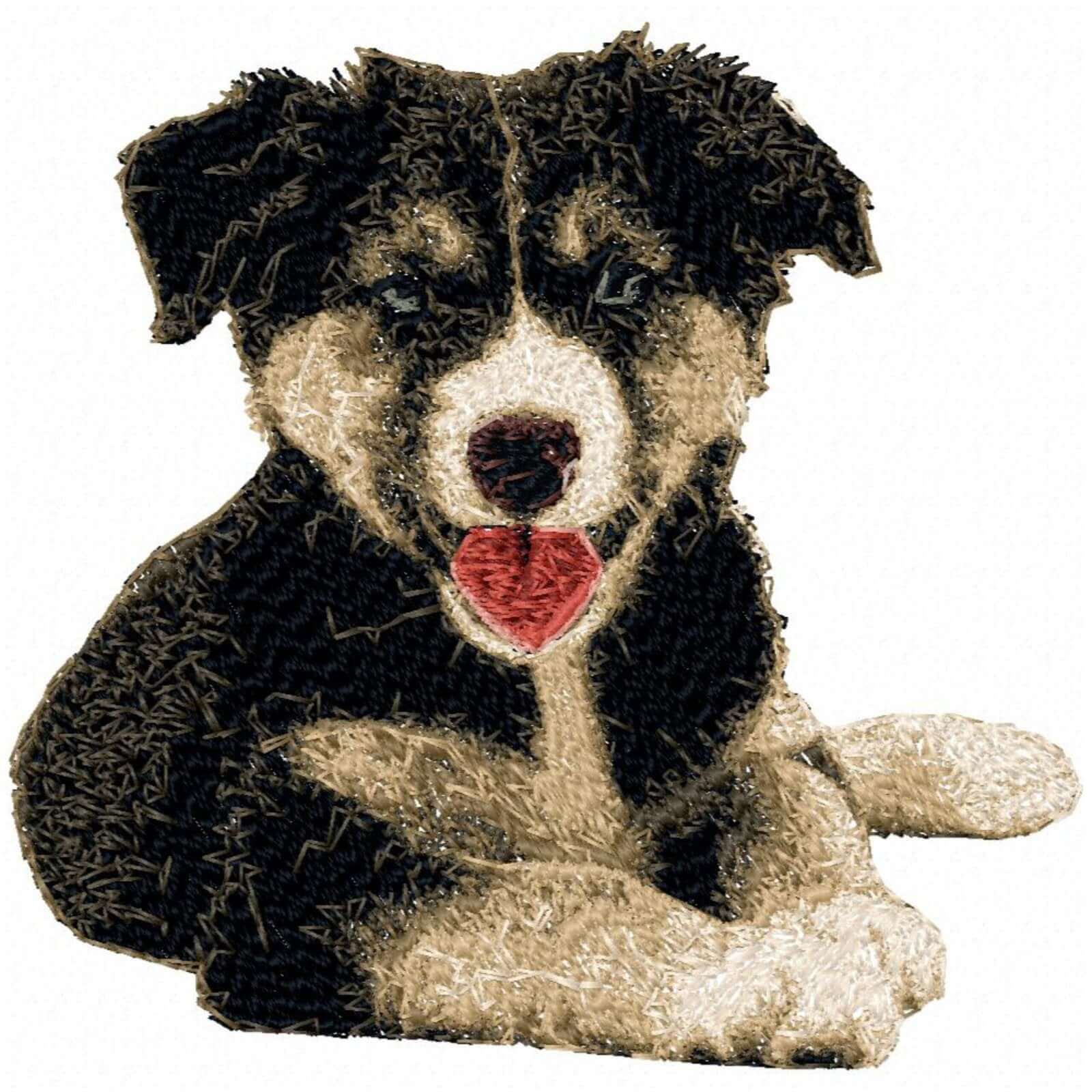 Kelpie Puppy - Photo Stitch Embroidery Design - 3 SizesEmbroidery Designs